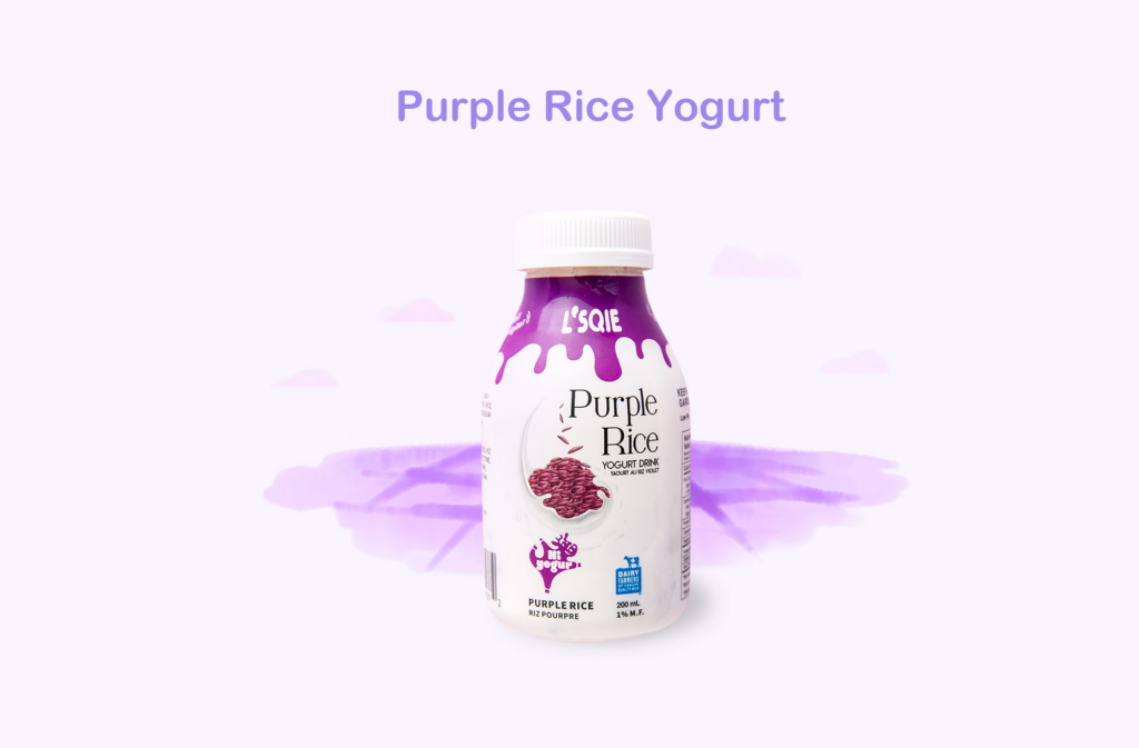purple rice yogurt